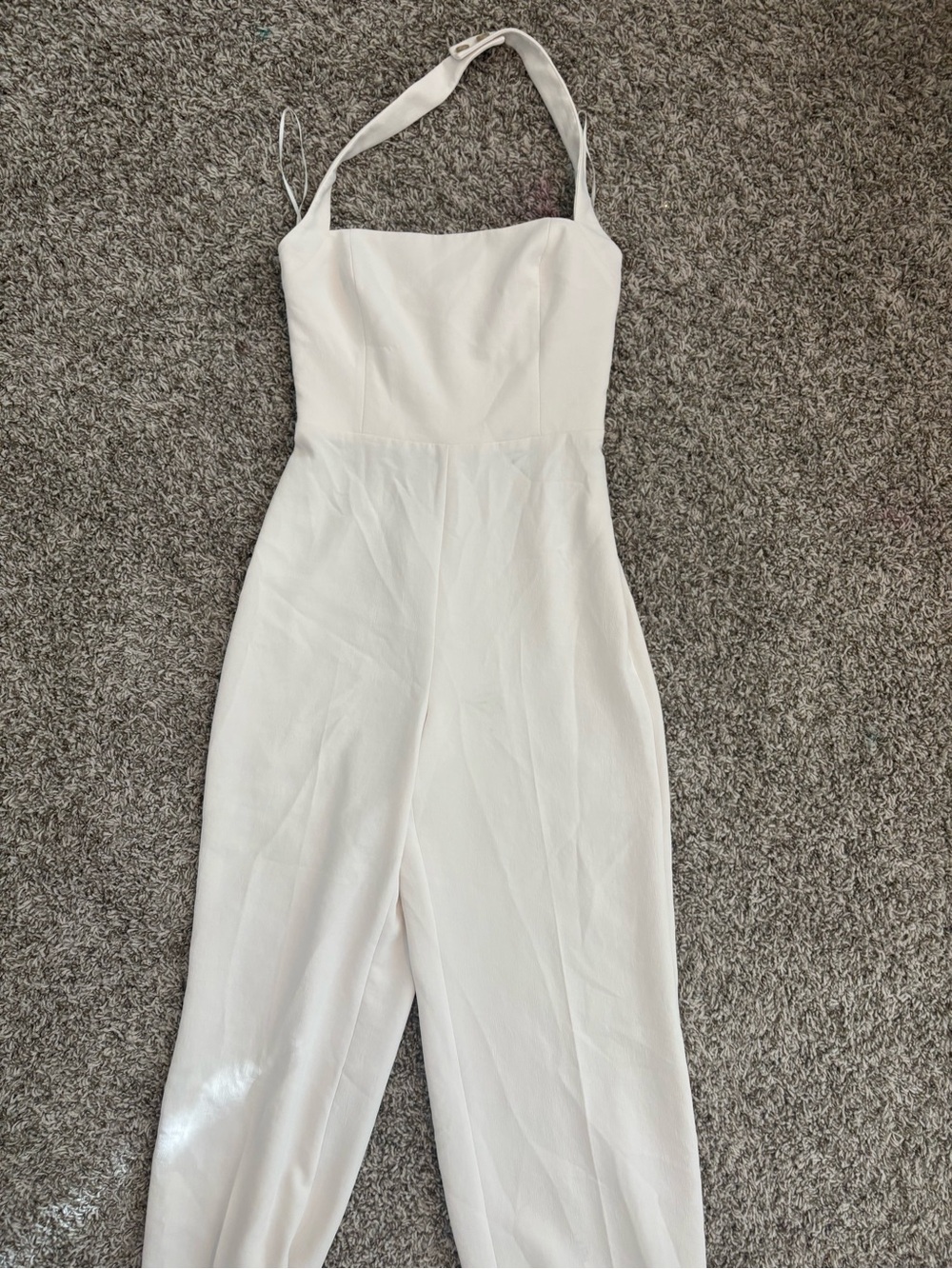Wilfred White Halter Jumpsuit with Wide Legs